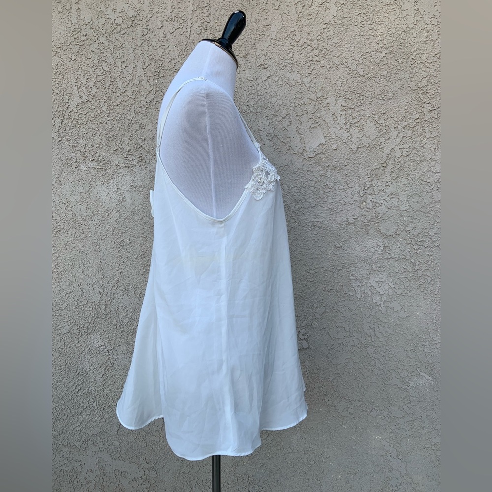VGUC Alexandra Nicole White Short Slip - Size L - Picture 5 of 6